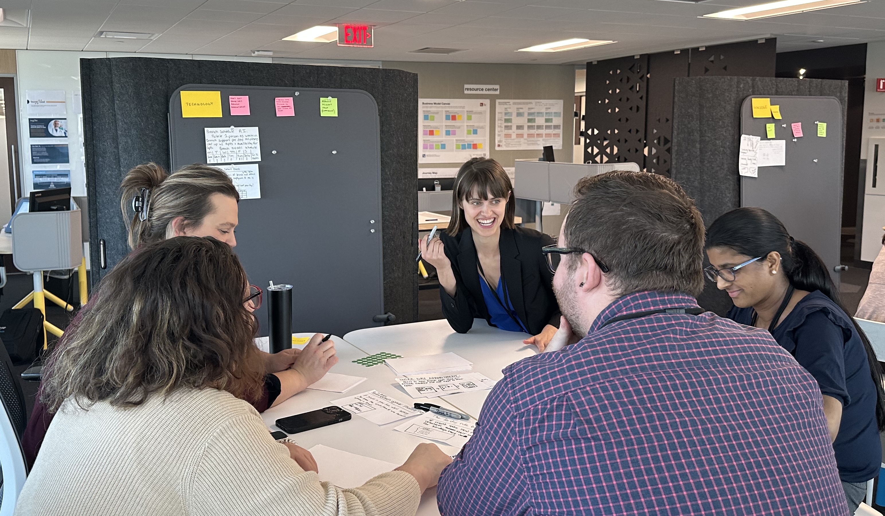 Lauren facilitating a design workshop